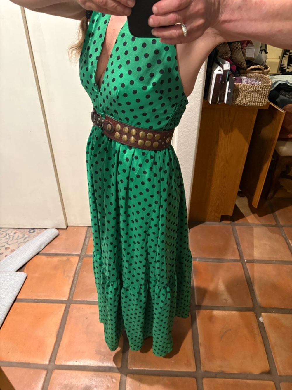 Green Polka Dot Dress